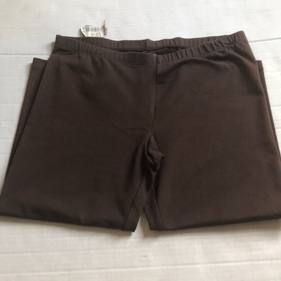 Simply Vera Vera Wang brown cotton Capri legging - Picture 4 of 7
